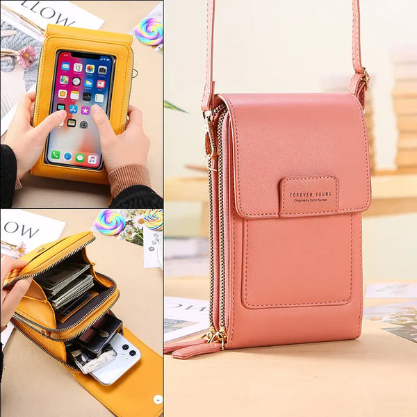 Touch Screen Mobile Phone Bag Anti-theft Multi-function Single Shoulder Bag